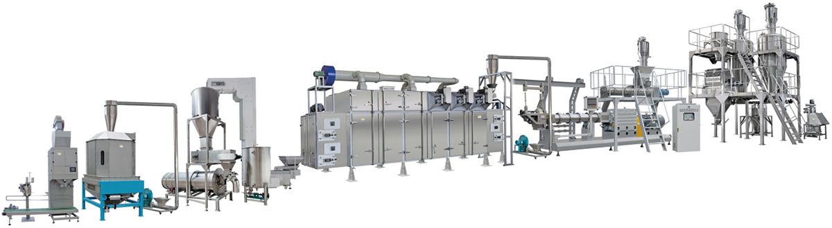 Техническая линия для производства корма для креветок, рыб и гидробионтов